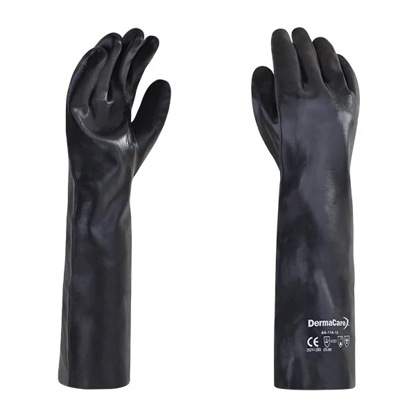 GUANTE PVC NEGRO 45 CM