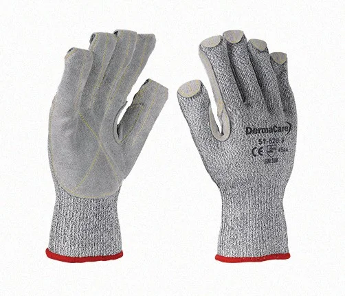 GUANTE POLIE C/CARNAZA Y TEJIDO KEVLAR EN PALMA