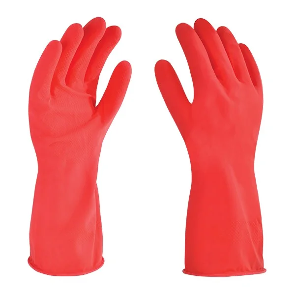 GUANTE LATEX ROJO C/F