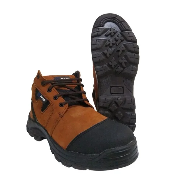 BOTA DE SEGURIDAD 100% FLOR DE PIEL C/CASCO DIELECTRICO