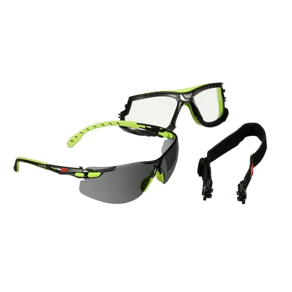 SOLUS 1000 MICA GRIS ANTI-EMPAÑO SCOTHGARD CON PATILLAS VERDES