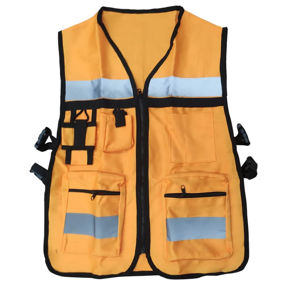 CHALECO BRIGADISTA AMARILLO FUERTE REFLEJANTE