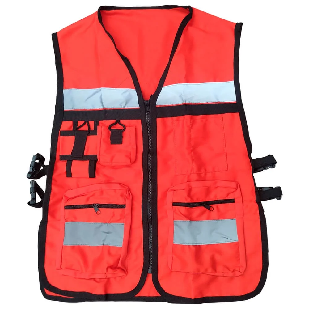 CHALECO BRIGADISTA NARANJA REFLEJANTE